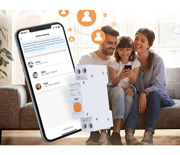 Avatto Inteligentny bezpiecznik z WIFI  WCB16 - 1510594 - zdjęcie 3
